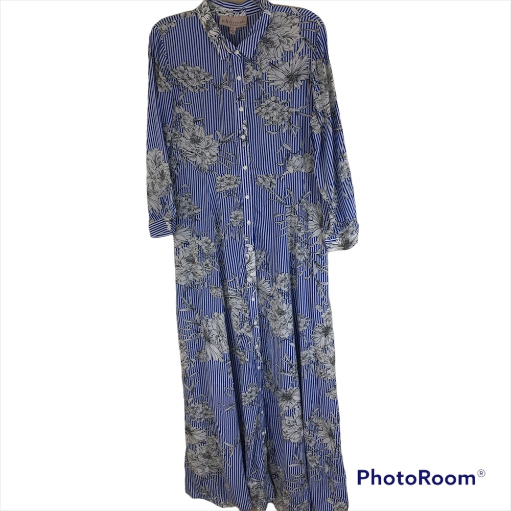 Philosophy Maxi Dress NWT Button Up Size 8